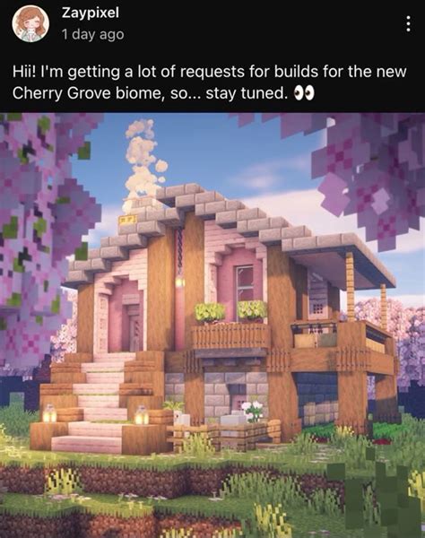 Image result for Cherry Tree Houses Tutorial Minecraft