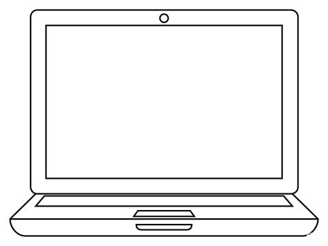 Laptop Coloring Page 的图像结果