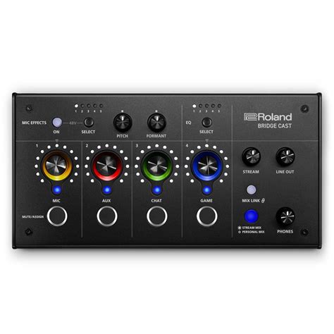 Roland BRIDGE CAST Dual Bus Gaming Mixer | Professional Audio Streaming ...