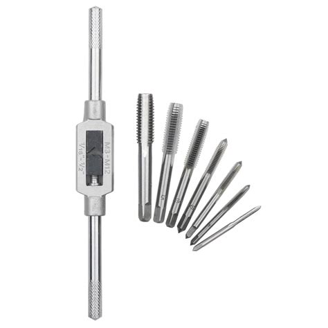 Rowiz 8Pcs Tap Wrench Set, Metric Tap Set M3 M4 M5 M6 M8 M10 M12 with ...