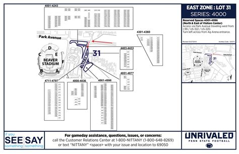 NLC Reserved Parking Maps - Penn State - Official Athletics Website
