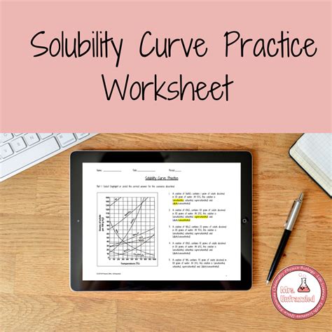 Solubility Curve Practice Worksheet | Made By Teachers