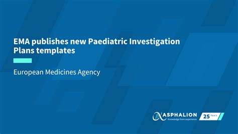 New | NEWS | EMA publishes new Paediatric Investigation Plans templates