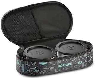 Buy Borosil - Carry Fresh Stainless Steel Insulated Lunch Box Set of 2 ...