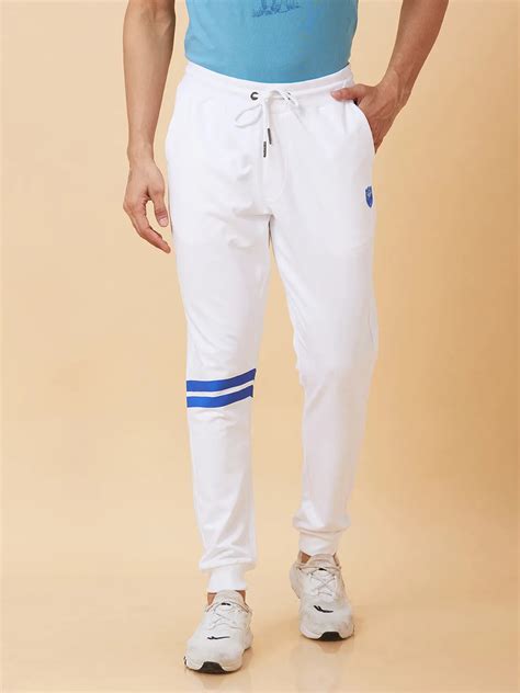 Being Human Men Regular Fit Track-White