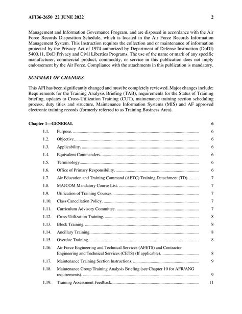 空军指示 AFI 36-2650 维修训练 AIR FORCE INSTRUCTION 36-2650 MAINTENANCE ...