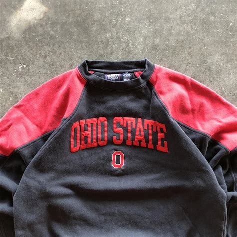VINTAGE Y2K OHIO STATE SWEATER CHEST: 23” LENGTH :... - Depop