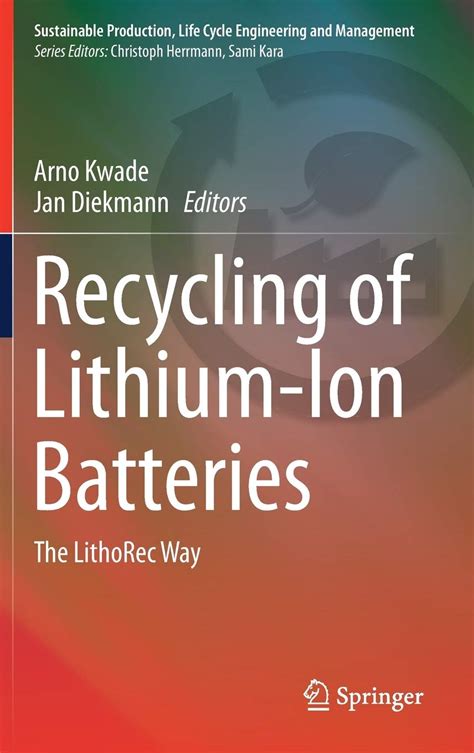 Buy Recycling of Lithium-Ion Batteries: The LithoRec Way (Sustainable ...