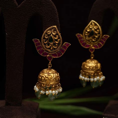 Earrings for Girls and Women | Shop Antique Jhumka Earrings Online