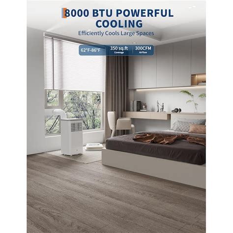 Qeetex 8000 Btus Portable Air Conditioner 3-in-1 Air Conditioners Unit ...