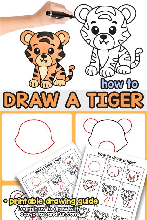 Image result for Tiger Drawing Easy