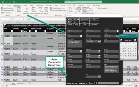 Excel Automated Form 的图像结果