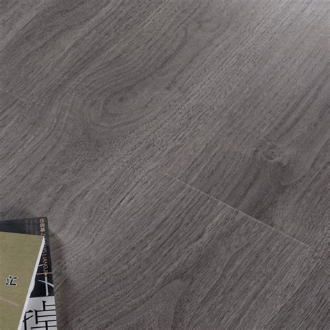 Waterproof Laminate Flooring HDF Click System Click Lock Embossed Grey ...