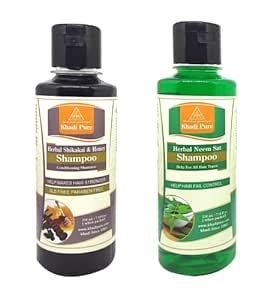 Buy Khadi Pure Neem Sat & Shikakai Honey SLS Shampoo/Hair Cleanser, 210 ...