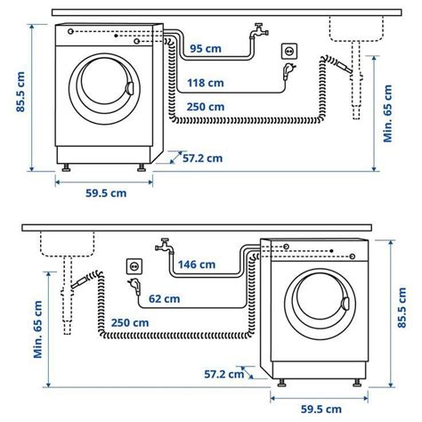 Image result for Washing Machine Dimensions Chart