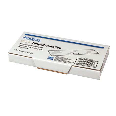 Aqueon Hinged Glass Top - 12 x 6 inch