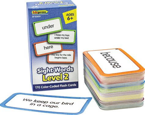 Pocket flash cards sight words real objects - meryread