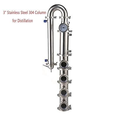 YMG 3 inch Copper Bubble Plate Distillation Column - 4 India | Ubuy