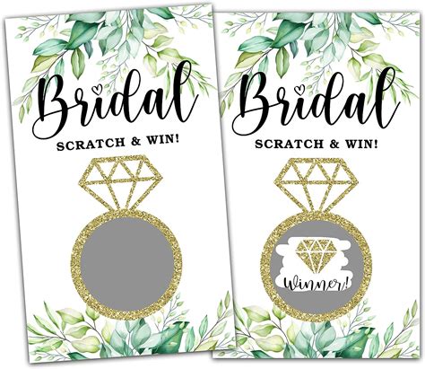 Bridal Shower Scratch off Games, Bridal Shower India | Ubuy
