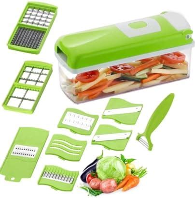 Well Set 12 in 1 Heavy Multipurpose Chopper, Fruits & Vegetable Cutters ...