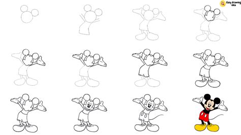 Image result for Mickey Mouse Drawing Tutorial