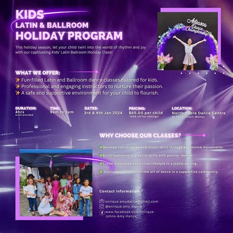 Kids Latin & Ballroom Holiday Program, North Shore Dance Centre - NSDC ...