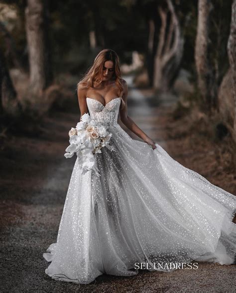 Glittery wedding dress 60 photos - Astyledwedding.com