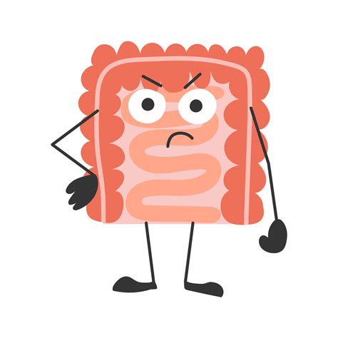 Intestino irritable. ilustración vectorial, estilo de dibujos animados plana 12733223 Vector en ...