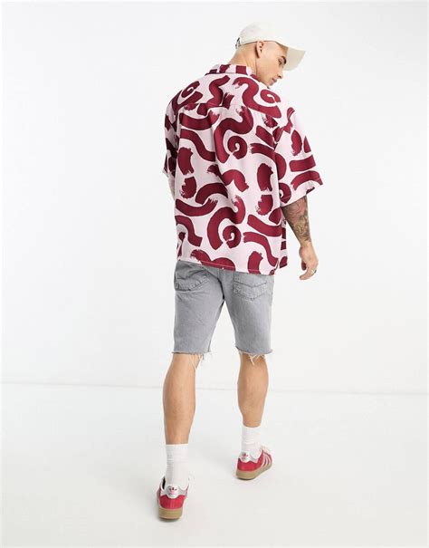 Pink Abstract Printed Shirt – Roar Fox