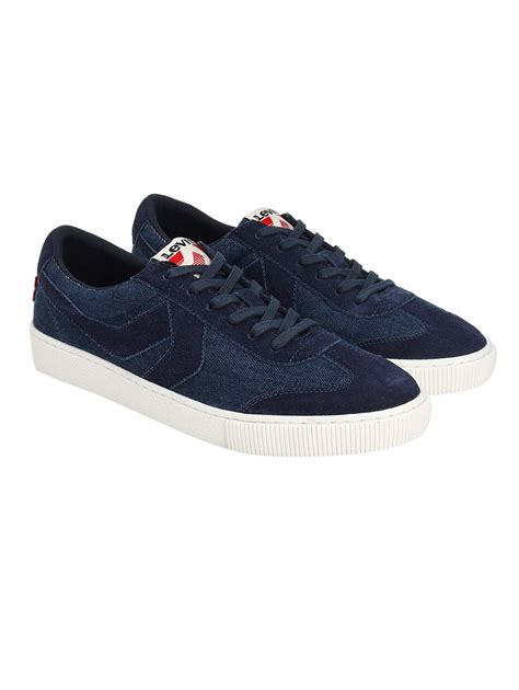 Men's Blue Solid Sneakers – Levis India Store