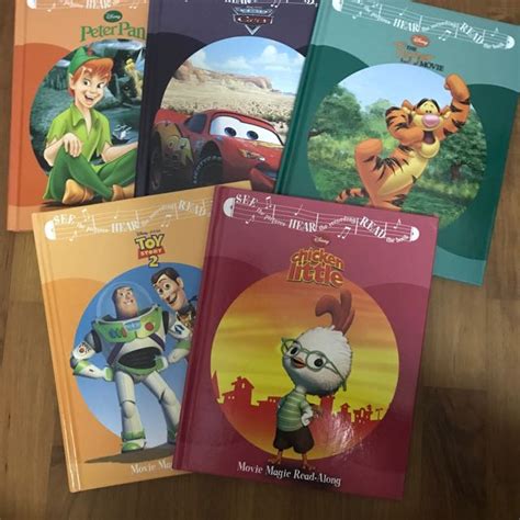 disney movie magic read-along with 5 books!, Hobbies & Toys, Books ...