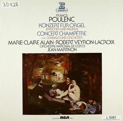 Jean Martinon. Orchester National de l'O.R.T.F. Marie-Claire Alain ...