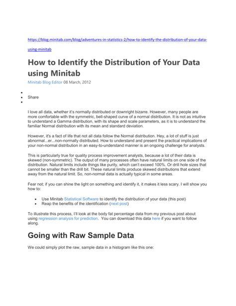 Image result for Is Data Normally Distributed Minitab