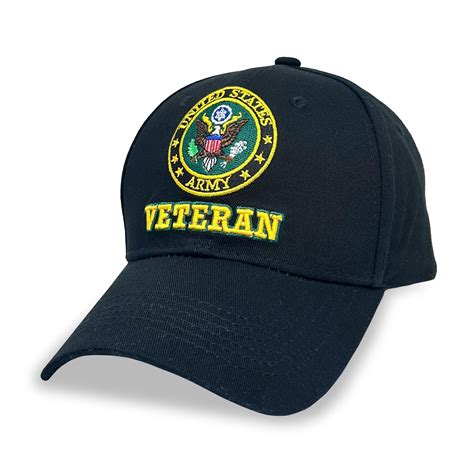 U.S. Army Veteran Hat (Black) – Armed Forces Gear