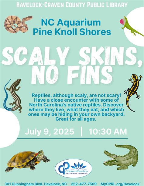 Havelock Public Library Summer Reading Program - NC Aquarium Pine Knoll ...