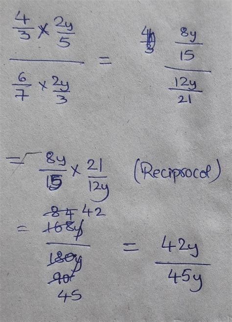 (4/3x2y5) by (6/7 x2y3) - Brainly.in