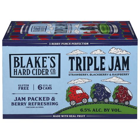 Blake's Hard Cider Co. Hard Cider, Triple Jam (12 fl oz) Delivery or ...