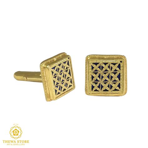 Thewa Jewellery Checks Cufflinks for Men – ThewaStore
