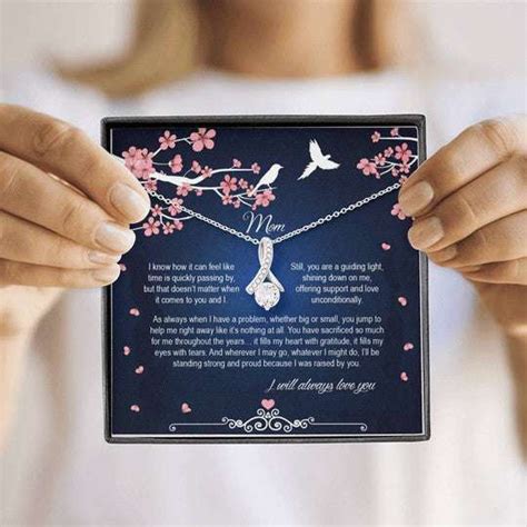 Mom Necklace, I Will Always Love You Alluring Beauty Necklace Gift For ...