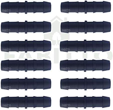 FABITTO Drip Irrigation Pipe 16mm Accessories Straight Connectors for ...