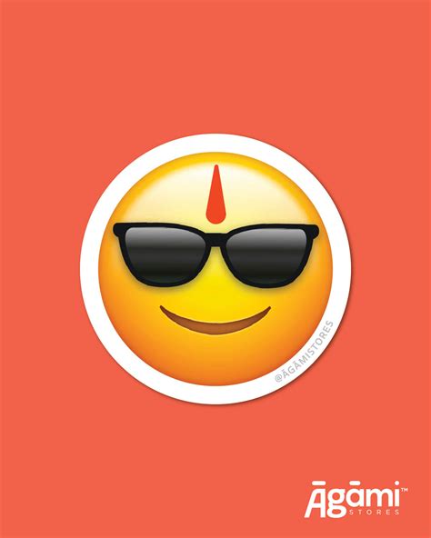 Sanatani Smiley | Laptop & Mobile Sticker – Āgāmi Stores
