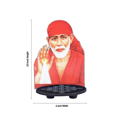 Giri - Saibaba with Kolam Stand | Saibaba Photo Stand | God Photo Stand
