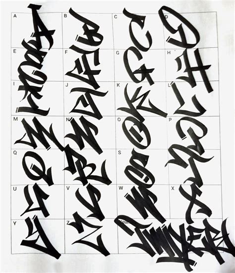 Graffiti Letters: A Stylish Alphabet for Tagging