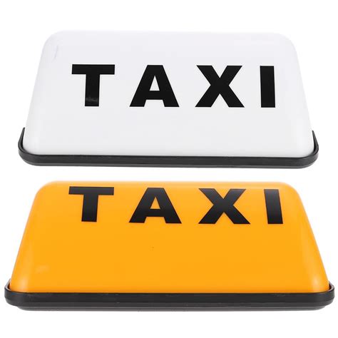 Cabilock Taxi Lamp Top Taxi Sign 6.69 Inch Illuminated Magnetic Roof ...
