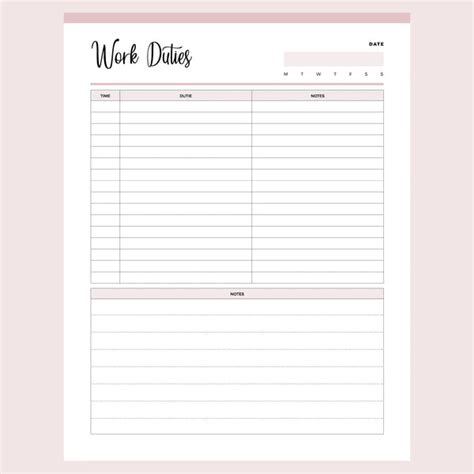 Image result for Printable Task Planner