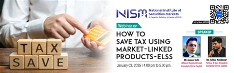Webinar on ‘How to save Tax using Market-linked products- ELSS ...