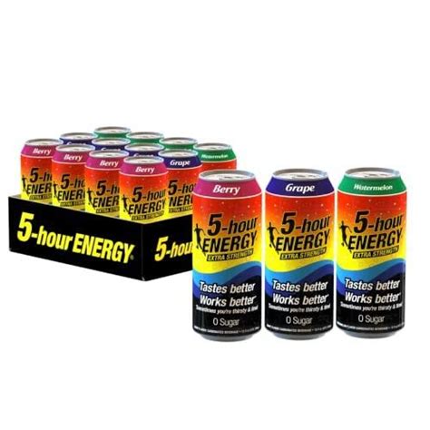 5 Hour Energy Extra Strength Energy Drink Variety Pack Berry ...