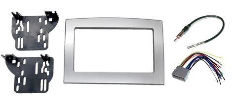 Custom Install Parts Silver Dodge Ram Double Din Radio Mounting Kit w ...