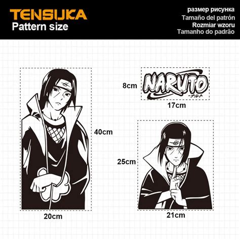 Buy Naruto Anime Stcikers for PC Case,Cartoon Decor Vinly Decals for ...