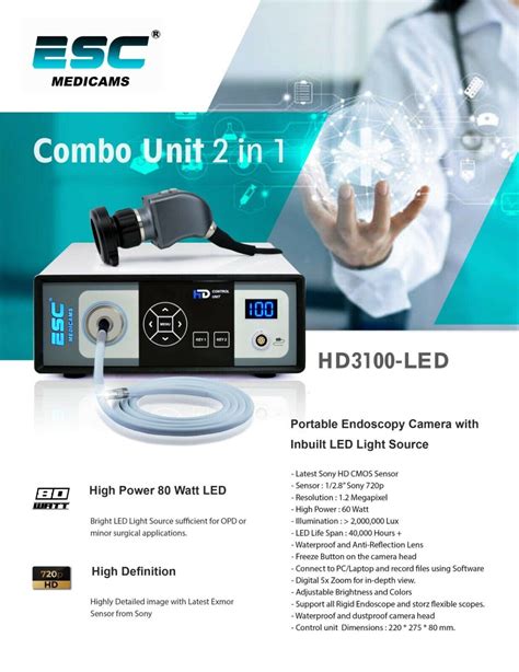Portable Endoscopy Camera & Cold LED Light | Ubuy India